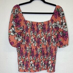 Mason & Belle Floral Summer Top NWT Size Large